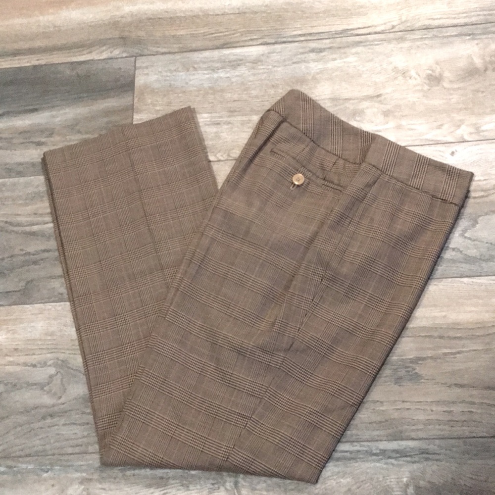 brown plaid Liz Claiborne pants